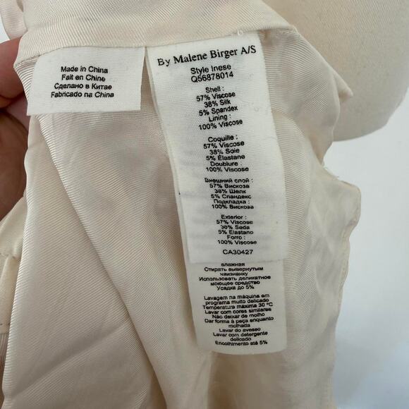 VINTAGE BY MALENE BIRGER SILKY MIDI SKIRT - Picture 4 of 8